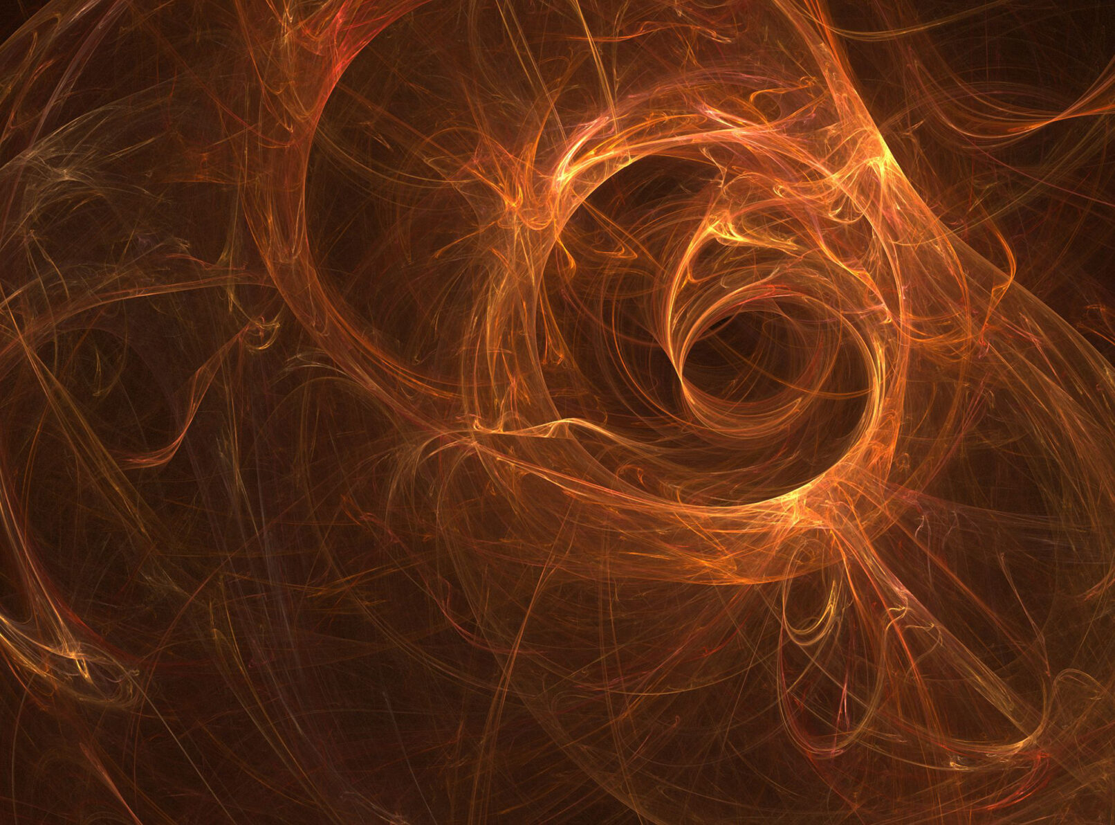 Fractal flame looking like a vortex of fire
